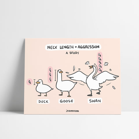 Bird Necks & Aggression Art Print