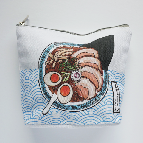 Tokyo ramen accessory canvas pouch front
