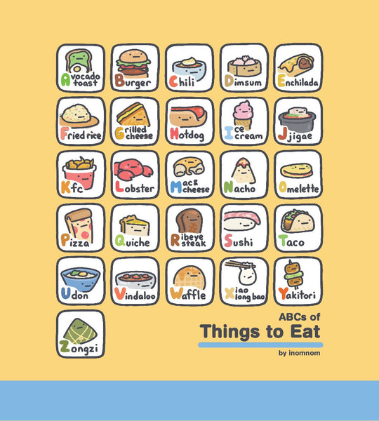 ABCs of Things to Eat Foldable Tote Bag