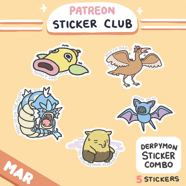 March Derpymon Sticker Rewards