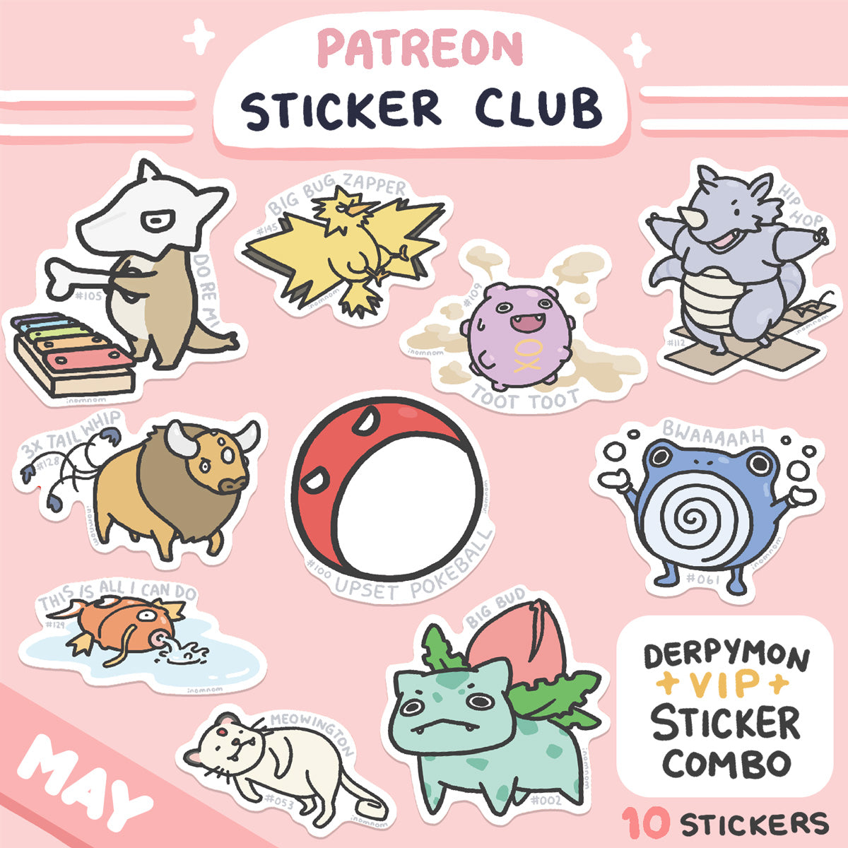 inomnom - May Derpymon Sticker Rewards