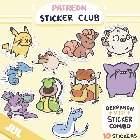 July 2023 Derpymon Sticker Rewards