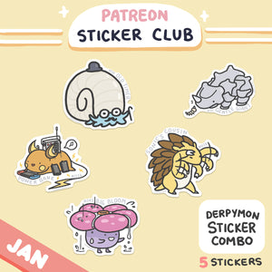 January 2024 Derpymon 5-pack sticker Rewards