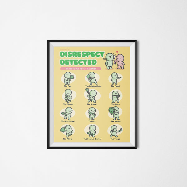 Smiski: Disrespect Detected Art Print