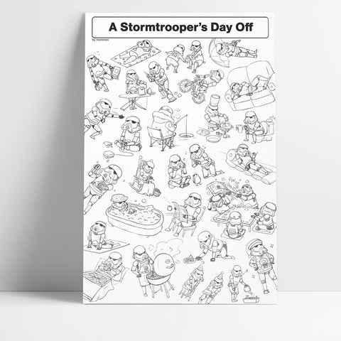 Stormtrooper's Day Off Big Print (12"x18")