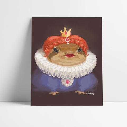 Queen Ribbiton Art Print