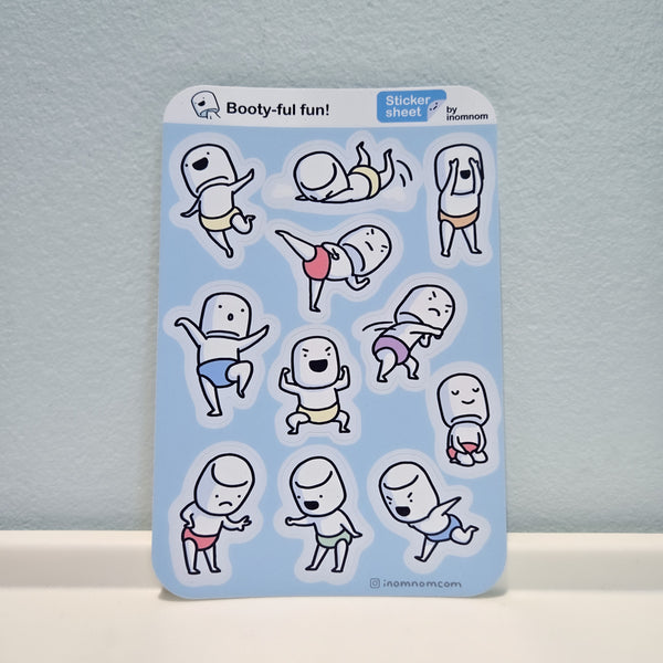 Bootyful Fun Sticker Sheet