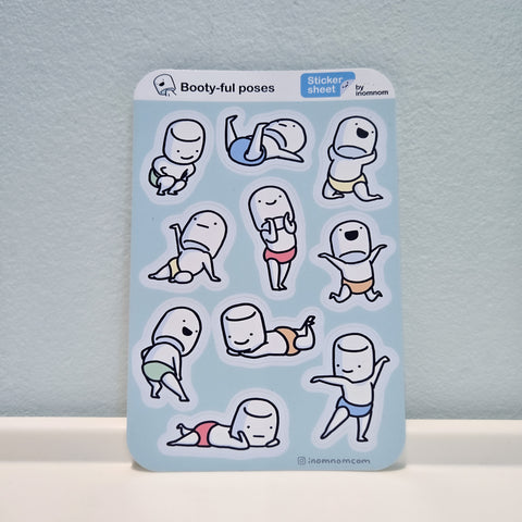 Bootyful Poses Sticker Sheet
