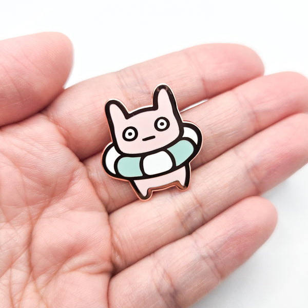 Bunny Floatie Enamel Pin