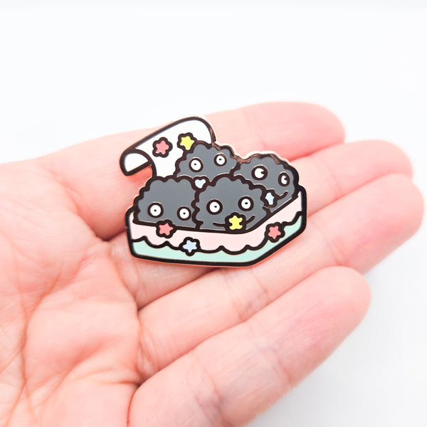 Canned Soot Enamel Pin