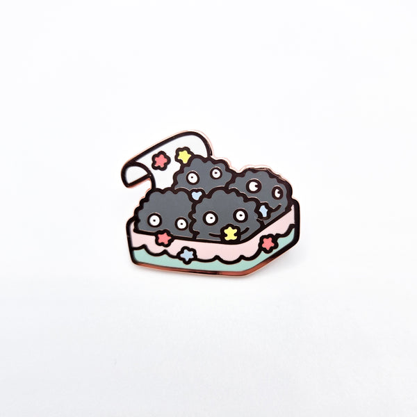 Canned Soot Enamel Pin