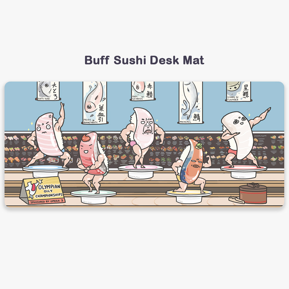 Buff Sushi Desk Mat