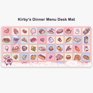 Kirby's Dinner Menu Desk Mat