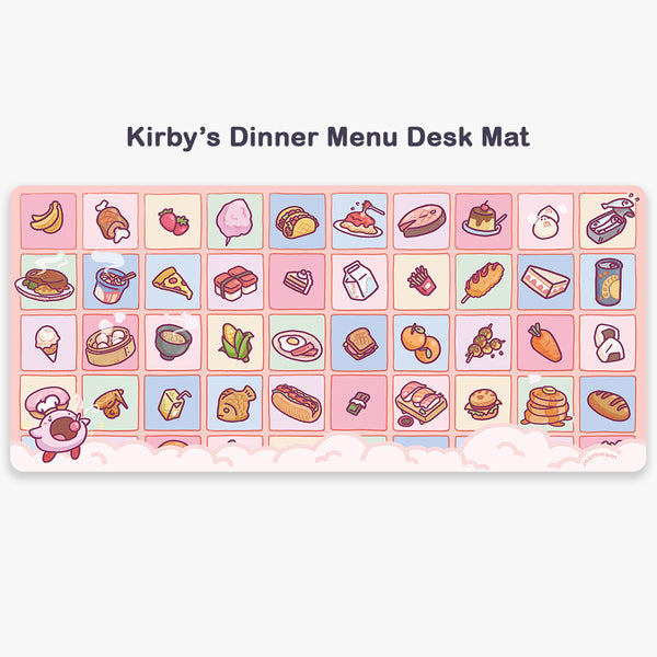 Kirby's Dinner Menu Desk Mat
