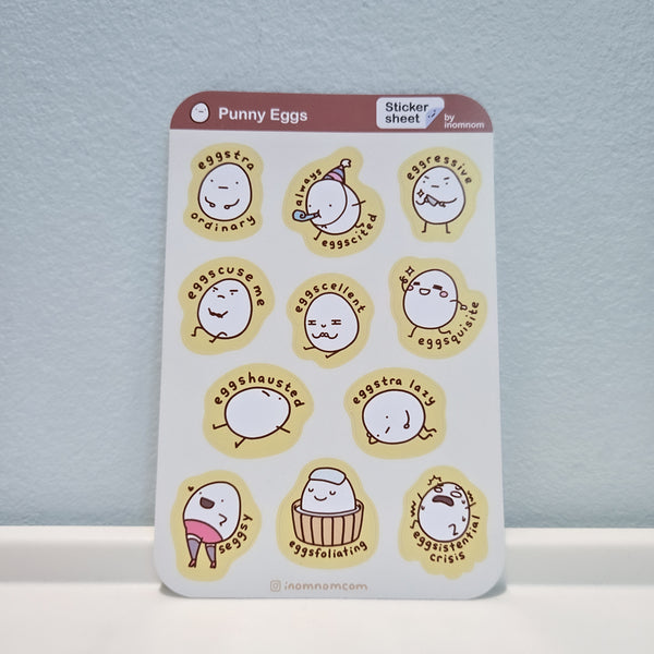 Punny Eggs Sticker Sheet