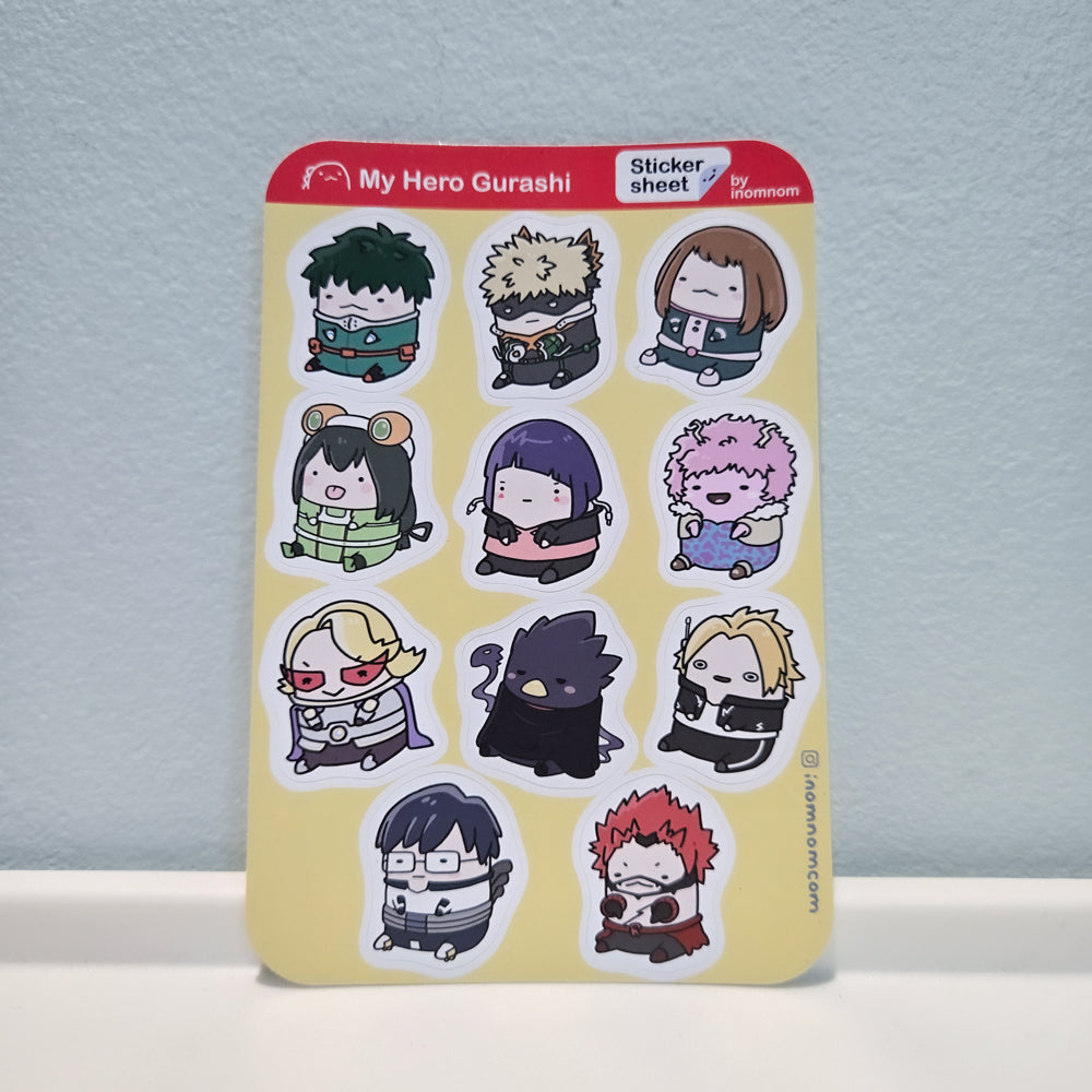 My Hero Gurashi Sticker Sheet