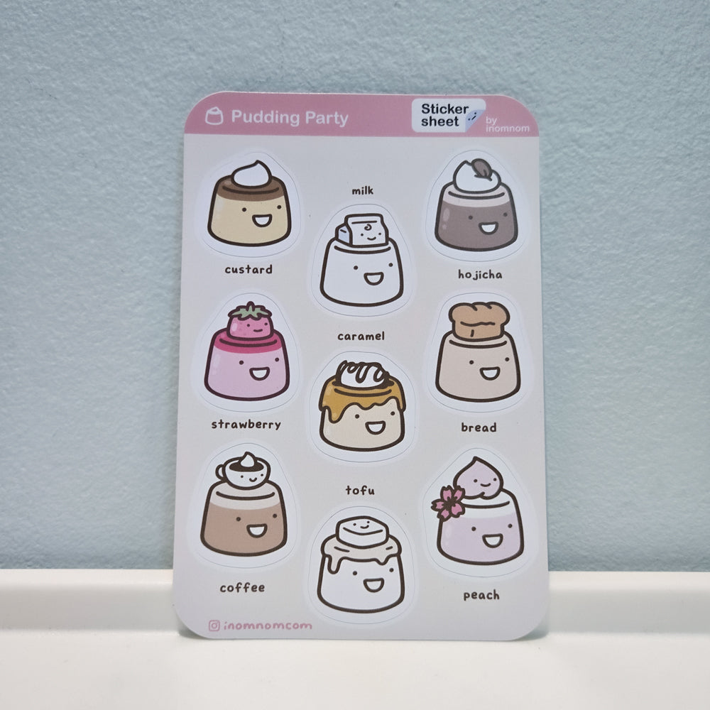 Pudding Party Sticker Sheet