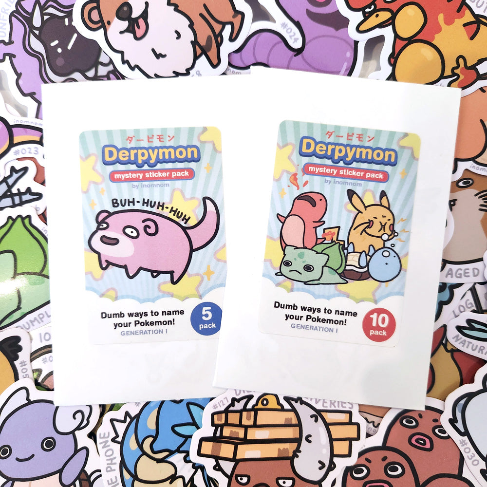 Durpy Mon inomnom - Derpymon Mystery Sticker Pack