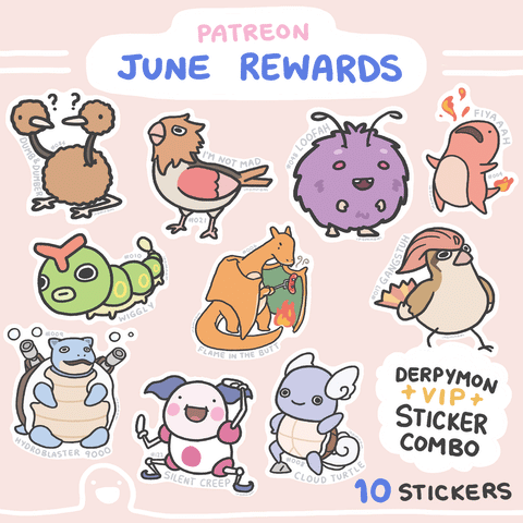 June Derpymon Sticker Rewards