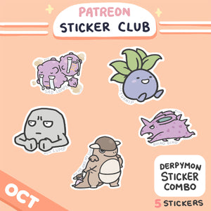 October Derpymon Sticker Rewards