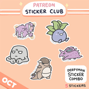 October Derpymon Sticker Rewards