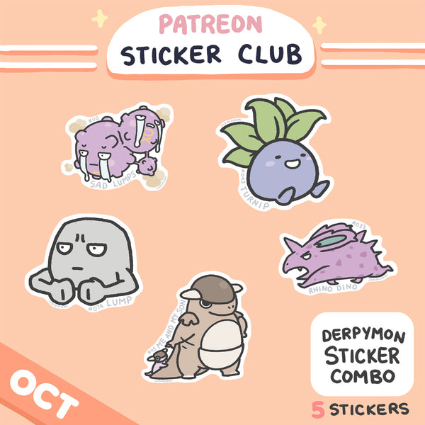 October Derpymon Sticker Rewards