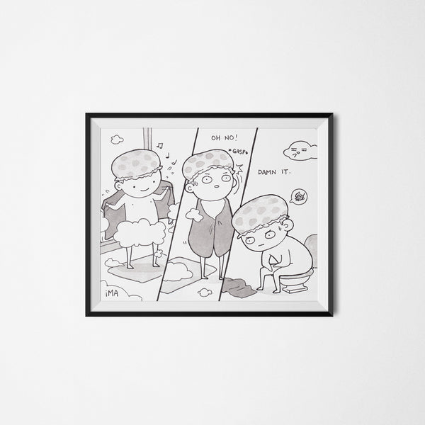 Shower Betrayal Ink Print