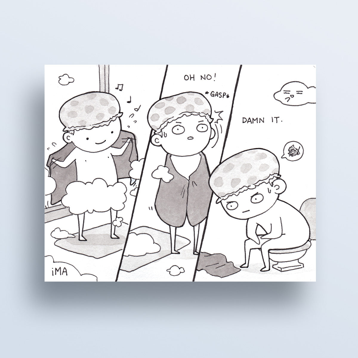 Shower Betrayal Ink Print