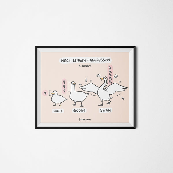 Bird Necks & Aggression Art Print