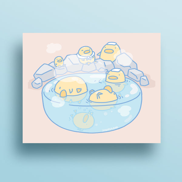 Bird Spa Art Print