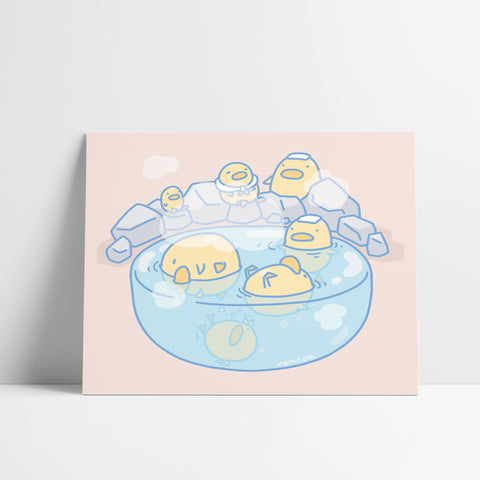 Bird Spa Art Print