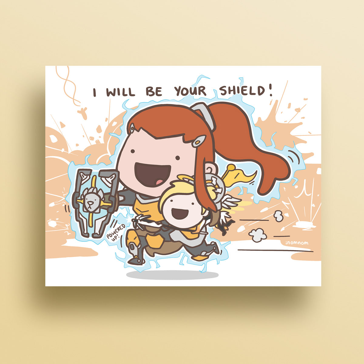 Brigitte Shield Art Print