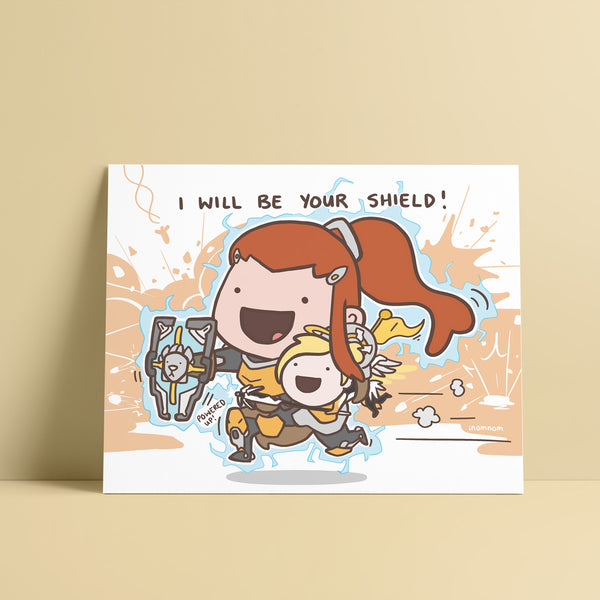 Brigitte Shield Art Print