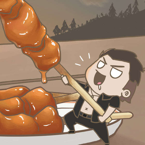 FFXV Final Fantasy Food Gladiolus Amicitia art print close up