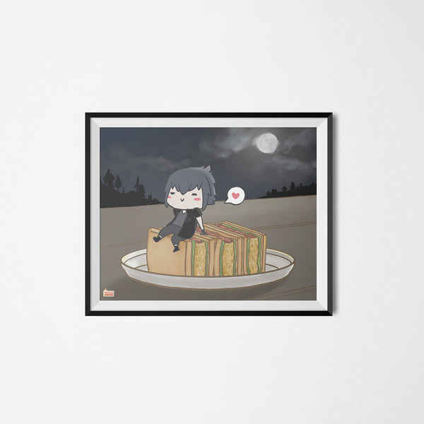 FFXV Final Fantasy Food Noctis Caelum art print framed