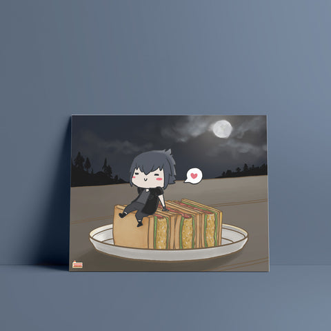 FFXV Final Fantasy Food Noctis Caelum art print