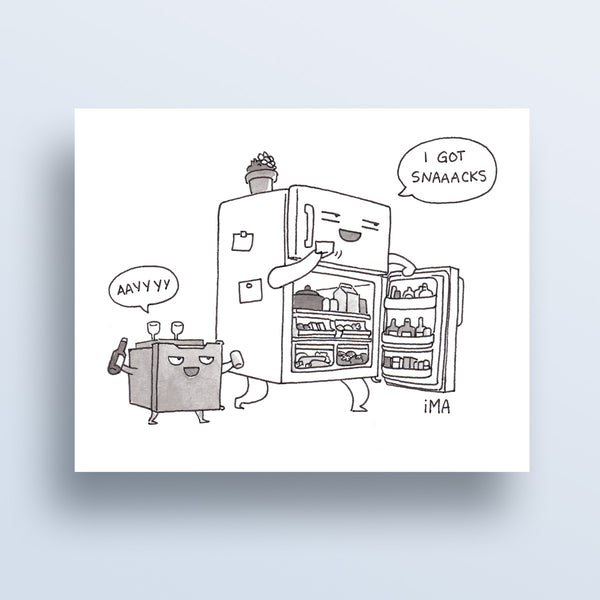I Got Snacks Ink Print