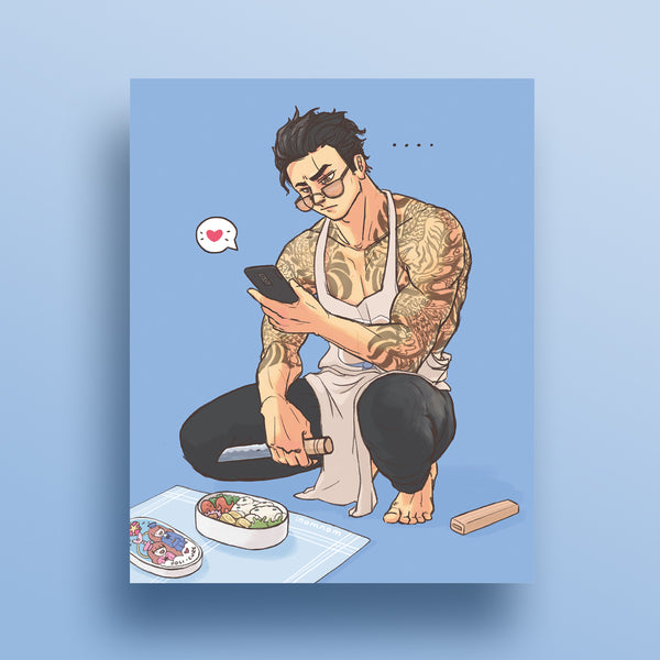 House Husband Bento (With Apron) Art Print