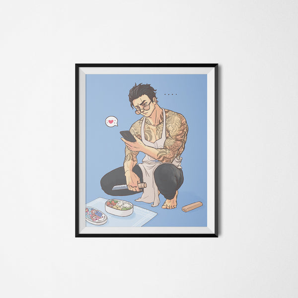 House Husband Bento (With Apron) Art Print