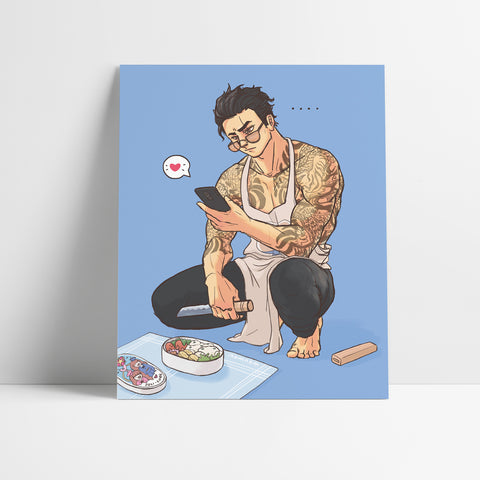 House Husband Bento (With Apron) Art Print