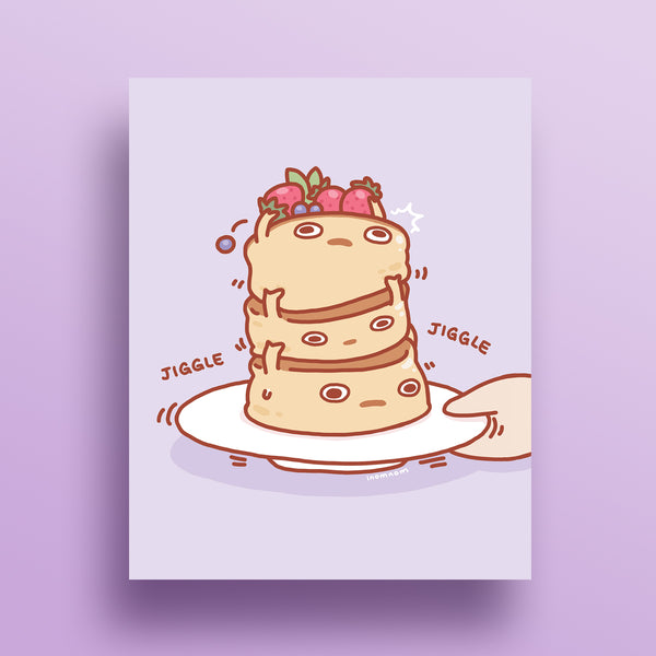 Jiggly Pancakes Art Print