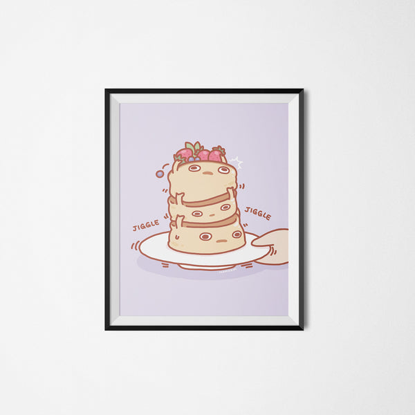 Jiggly Pancakes Art Print