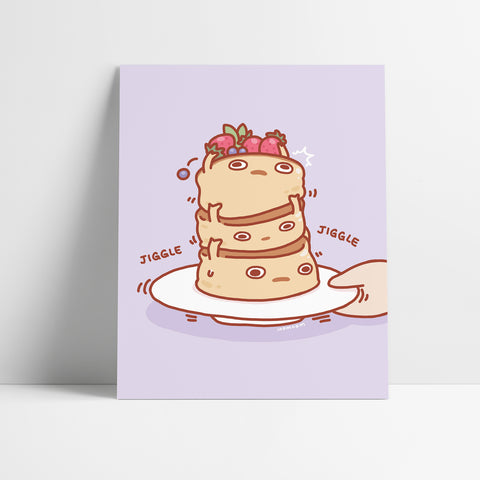 Jiggly Pancakes Art Print