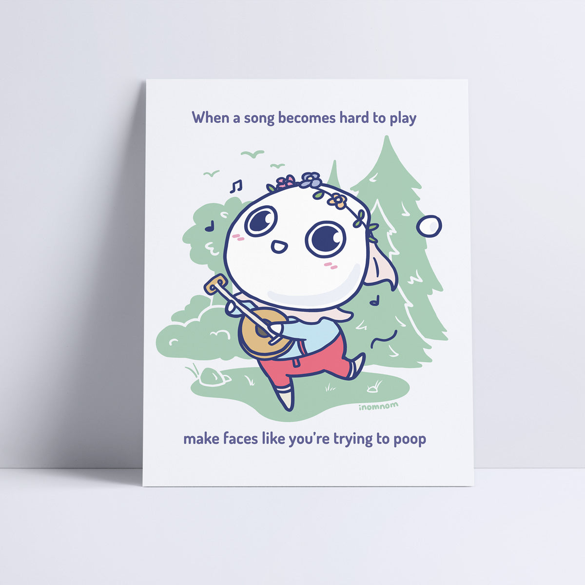 Milk-kun RPG series: Bard Art Print