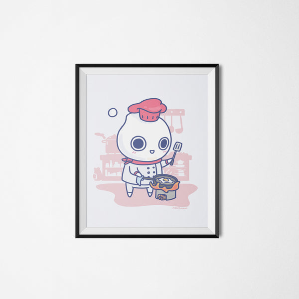 Milk-kun RPG series: Chef Art Print