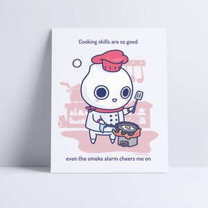 Milk-kun RPG series: Chef Art Print