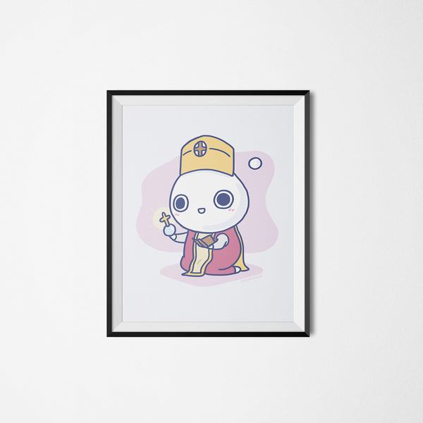 Milk-kun RPG series: Priest Art Print