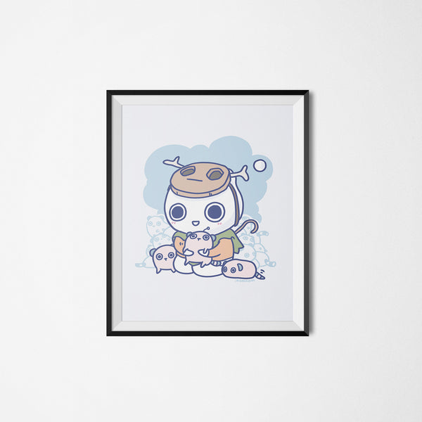 Milk-kun RPG series: Tamer Art Print