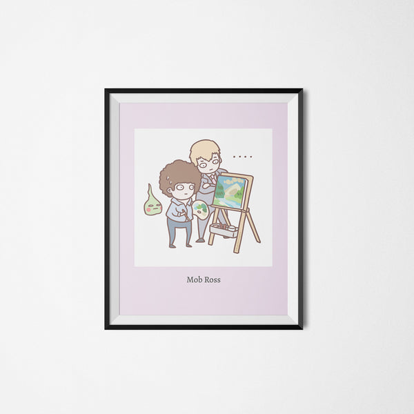 Bob Ross & Friends: Mob Ross Art Print