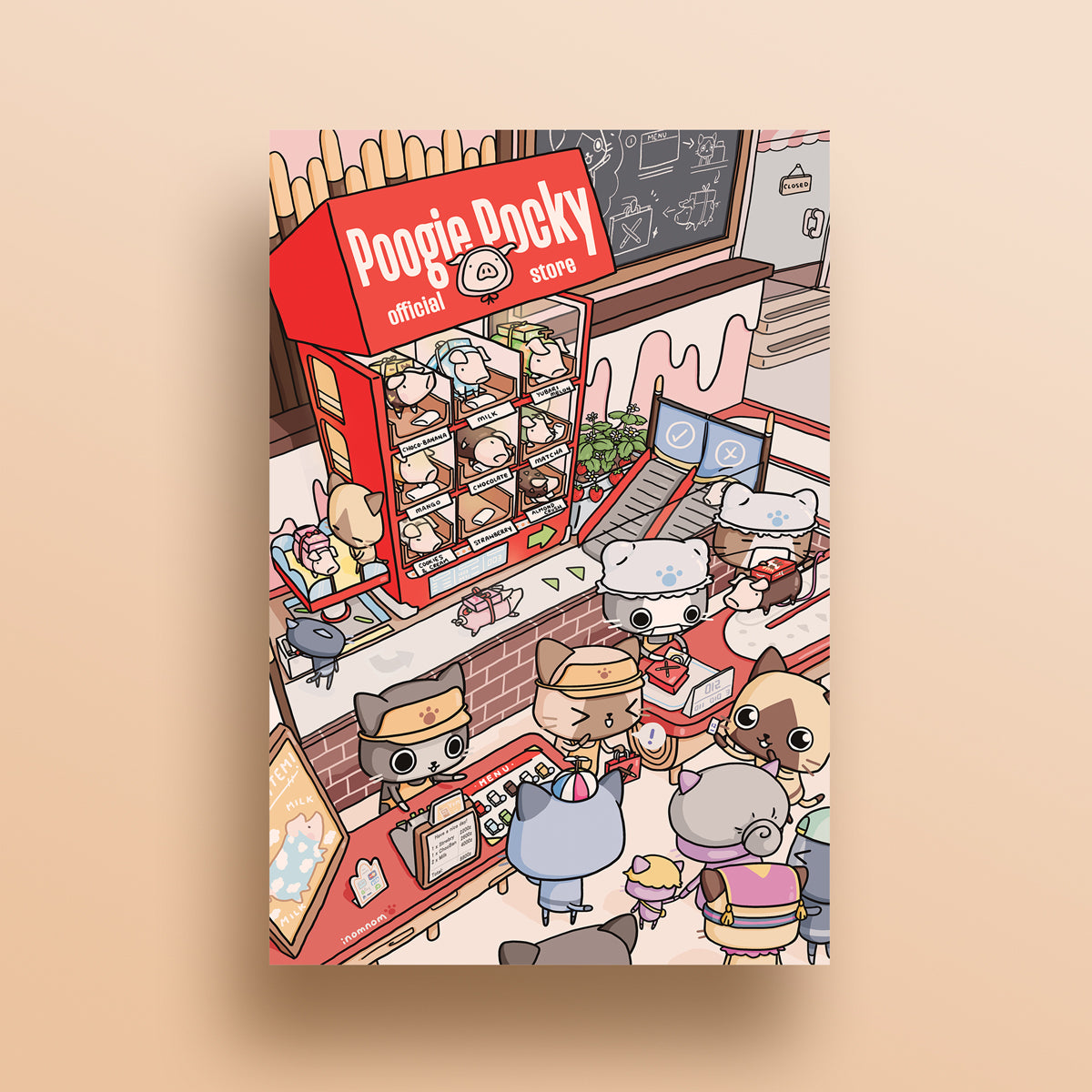 Poogie Pocky Big Print (12"x18")